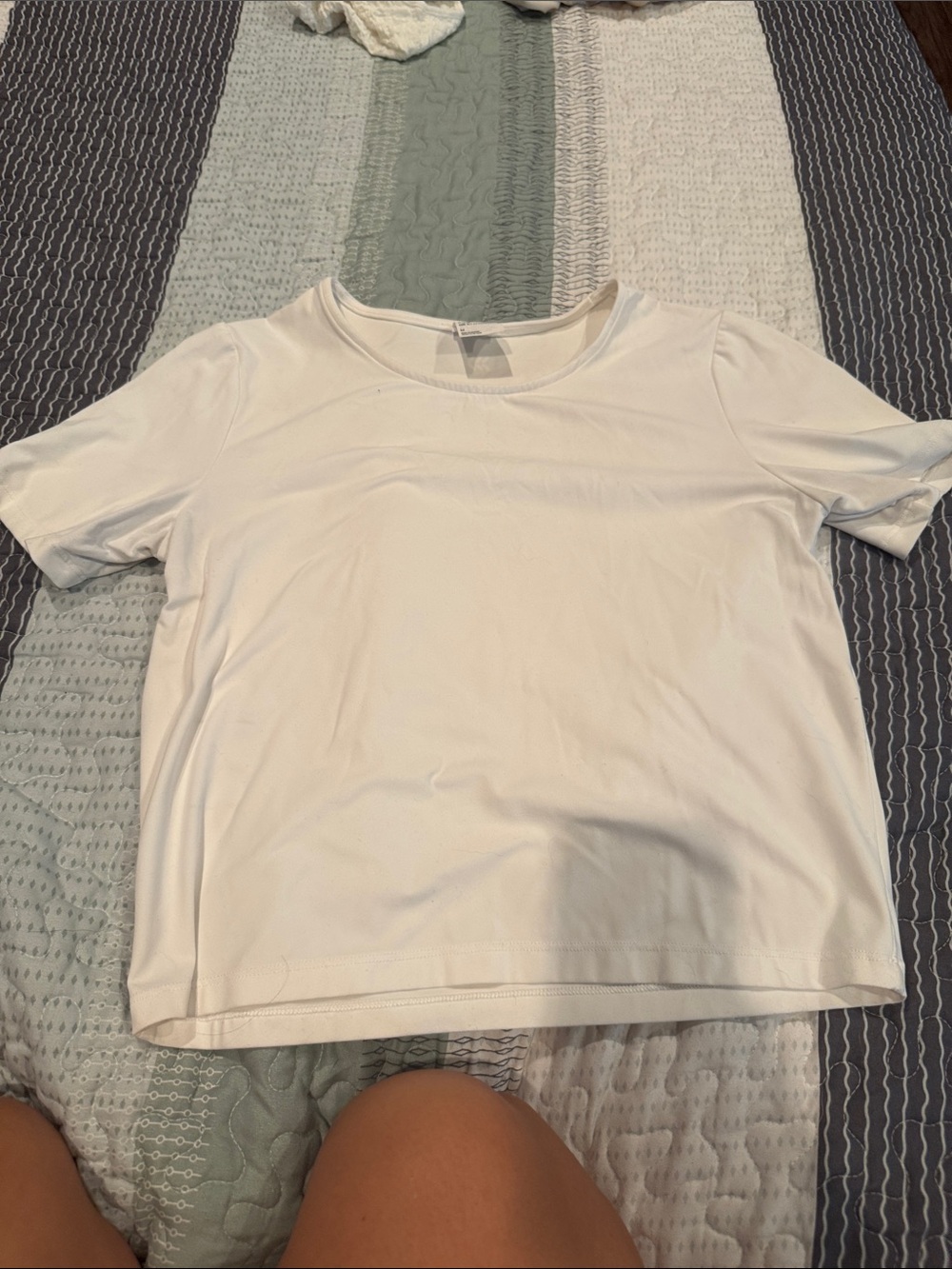all in motion White Short Sleeve Crewneck Tee